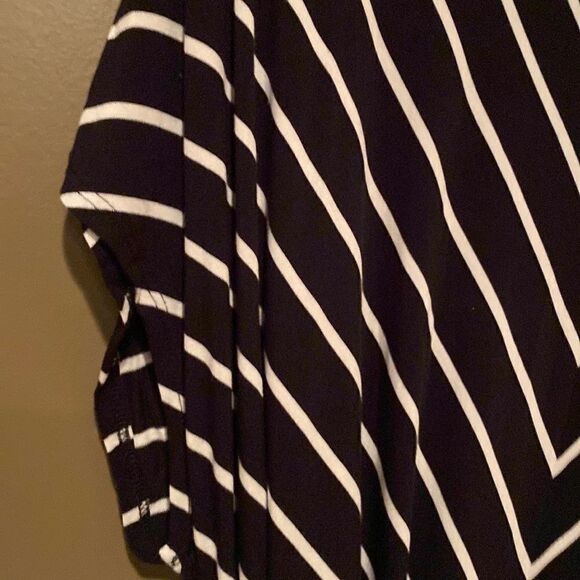 Ava & Viv Dress Plus Size Black & White Size 2X Elastic Waist Flowy - Picture 2 of 9